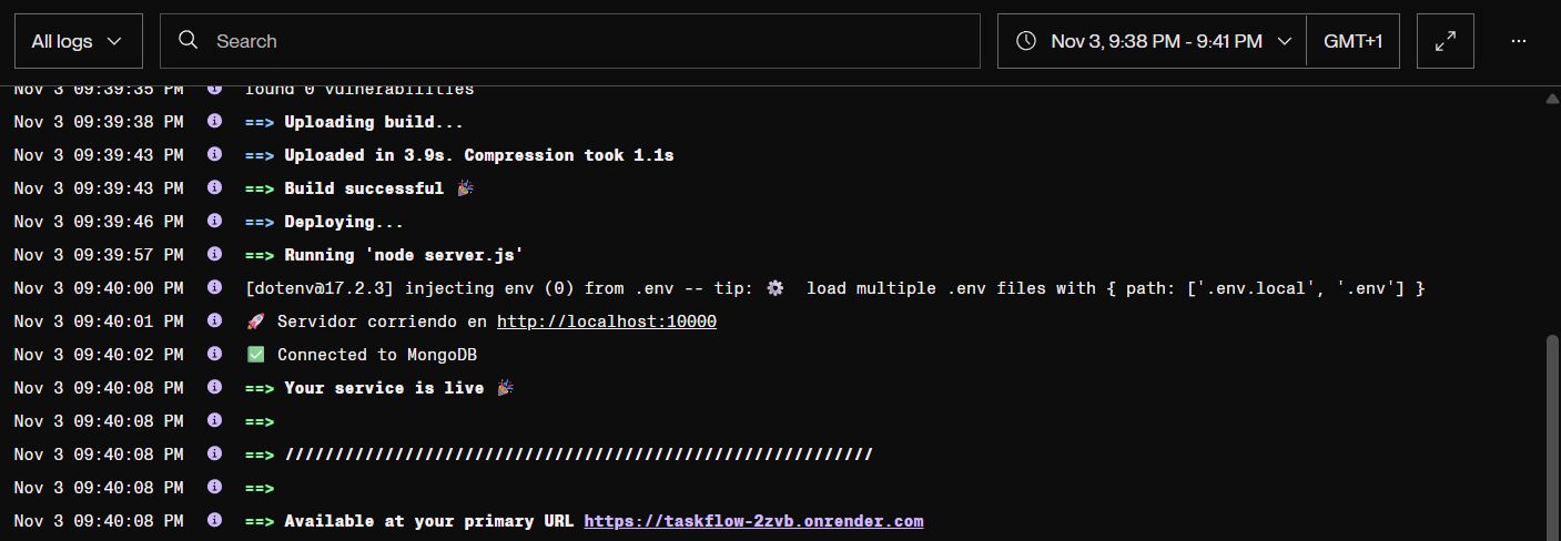 Render para deployin